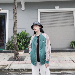 Áo bomber nữ màu Xanh LÁ chất umi