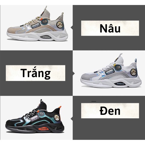 G38 Giày Thể Thao Thời Trang Nam Siêu Nhẹ Cổ Thấp Nâng Đế Hàn Quốc Bản Mới