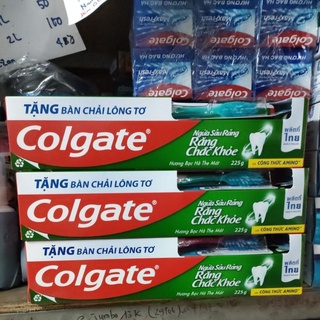 Combo  2 cây  kem đánh răng  Colgate ngừa sâu răng tối đa 225g có tặng kèm bàn  chải.