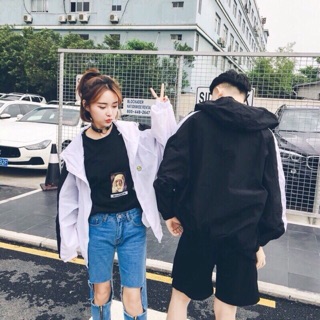 Áo khoác dù mặt cười nhí