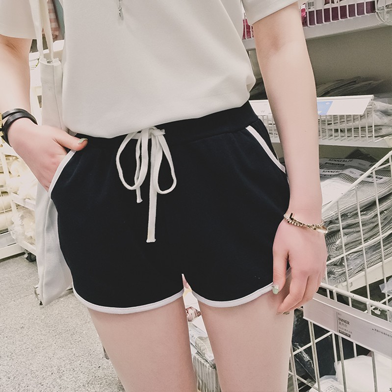 [QUÀ LÀ 1C KHAUTRANG] Quần đùi nữ mặc nhà, short viền trắng cạp chun co giãn bigsize thoáng mát Taosan | BigBuy360 - bigbuy360.vn