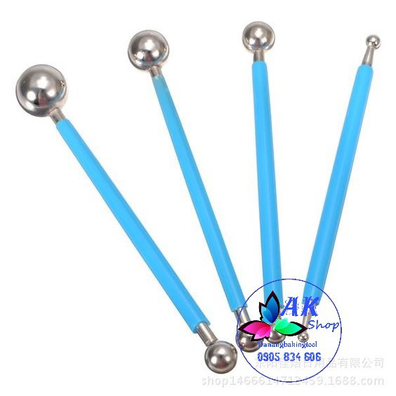 SET 4 DỤNG CỤ TẠO HÌNH FONTDANT INOX