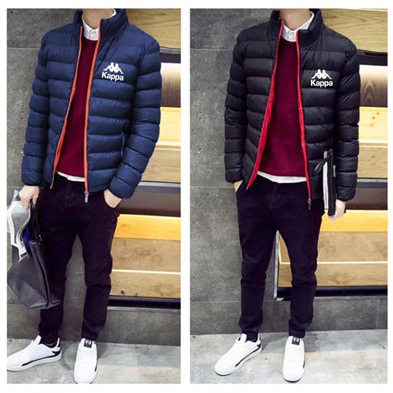 Mới Áo Khoác Phao Kappa Khóa Kéo Thời Trang Thu Đông Cho Nam