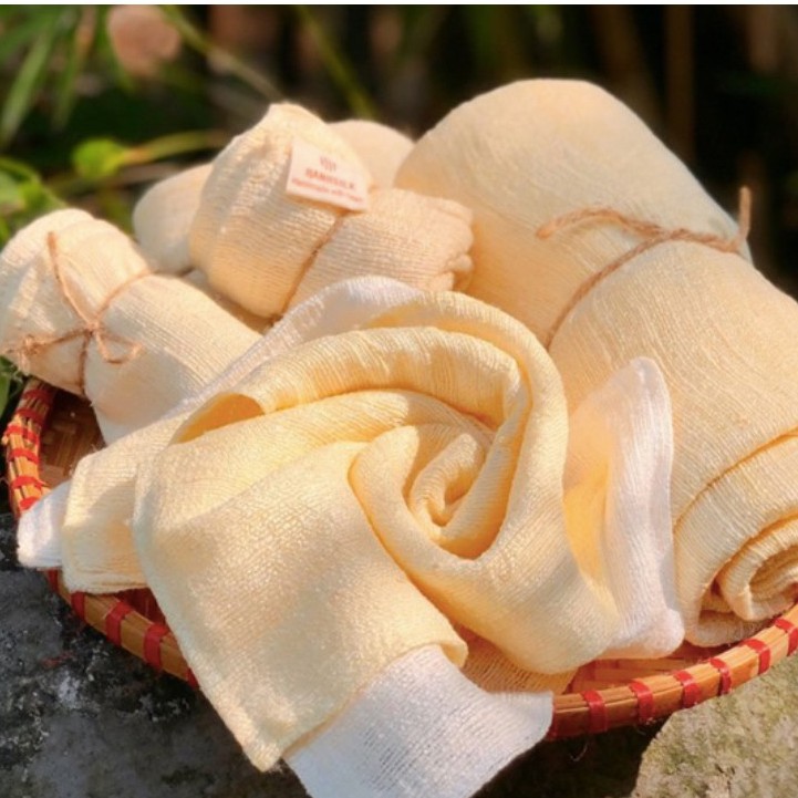 Khăn mặt tơ tằm tự nhiên (Hanhsilk)