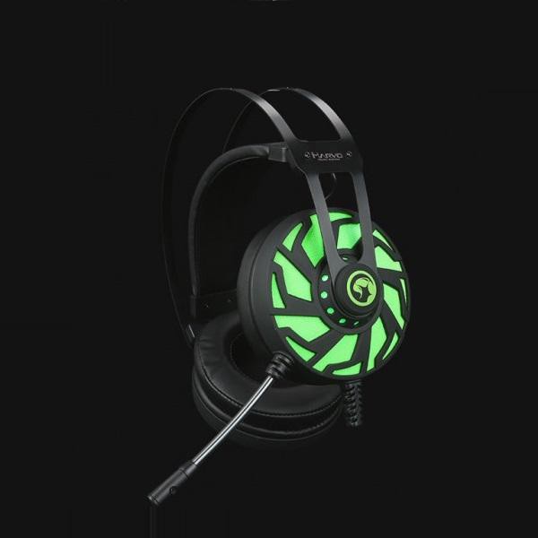 Tai nghe 7.1 giả lập Marvo HG9031 led xanh cực đẹp - âm thanh cực to (Đen)