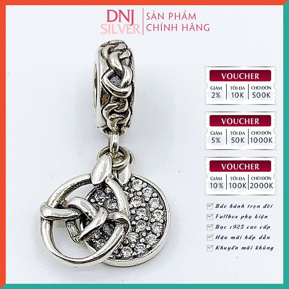 [Hàng cao cấp] Vòng tay bạc 925 cao cấp - Vòng tay charm bạc Engagement Memory, mẫu vòng tay kỷ niệm cầu hôn - DNB027