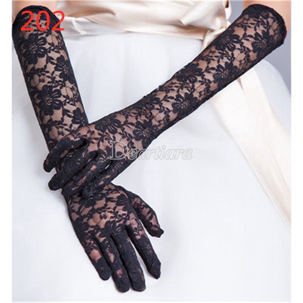 Bride Wedding Long Gloves Lace Gloves dress Accessories Short Gloves