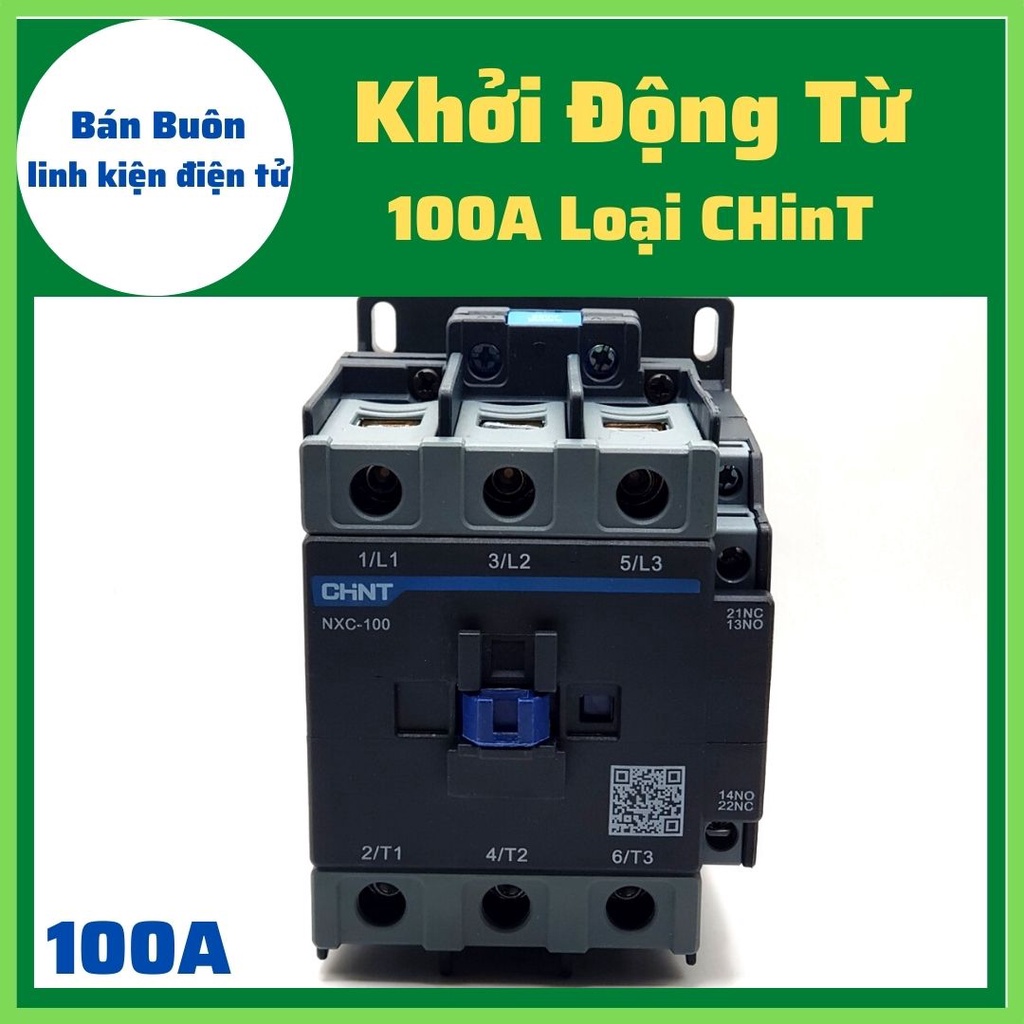 Khởi động từ 100A 220V loại CHiNT, Khởi 100A, NXC-100