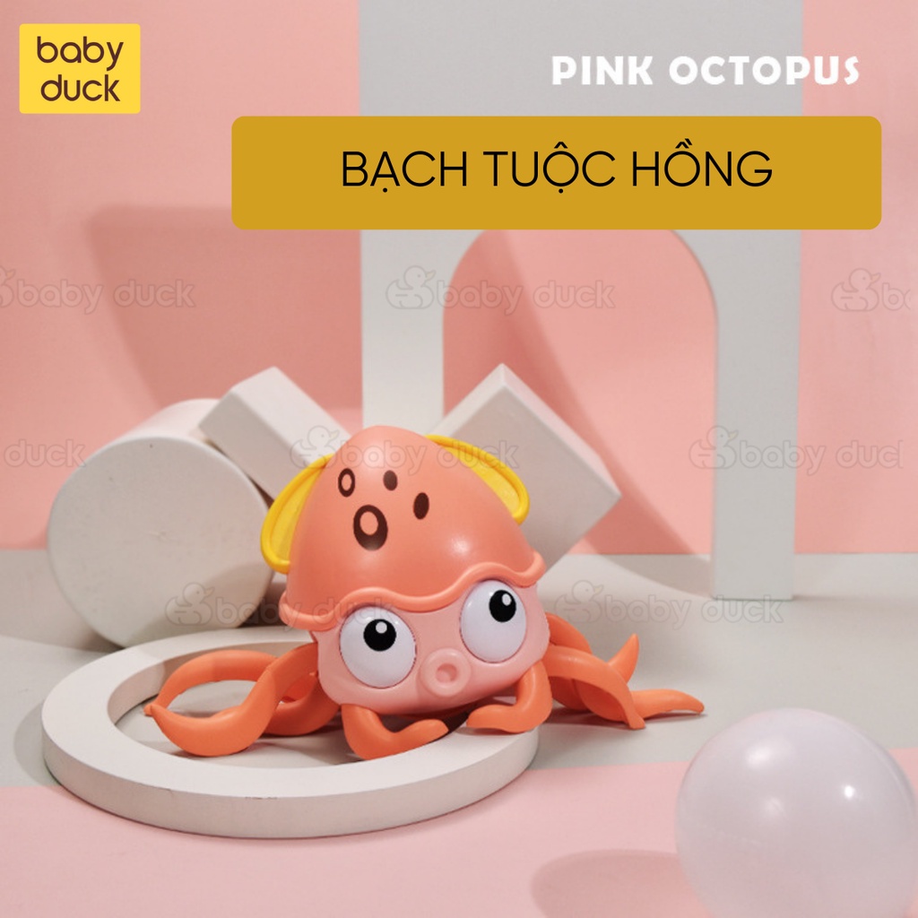 Cua, bạch tuộc đồ chơi tự động cho trẻ em có cảm biến tránh vật cản, đồ chơi cho bé ms108933