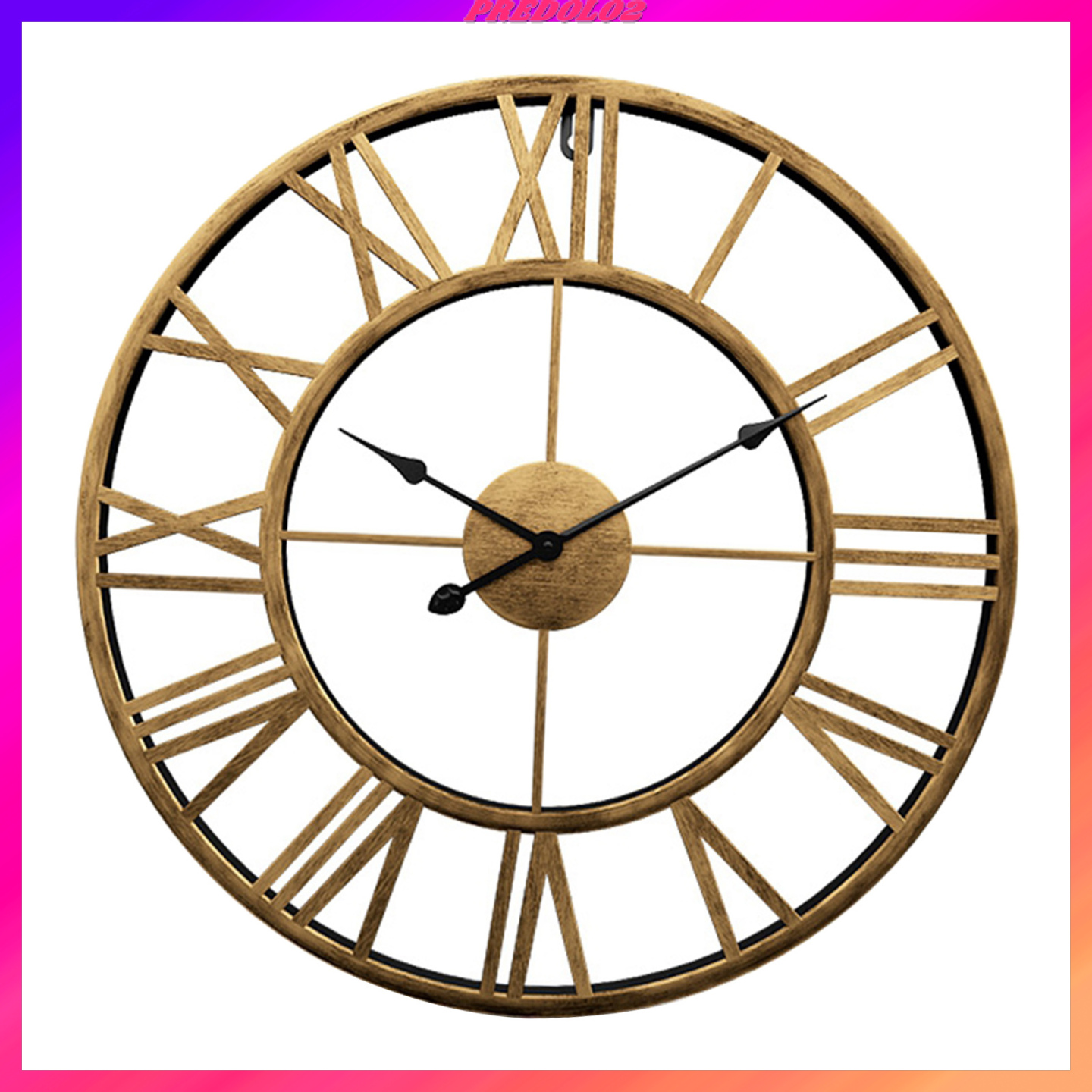 [PREDOLO2]3D Wall Clock Quartz Design Non-ticking Silent Home Office School Wall Clock