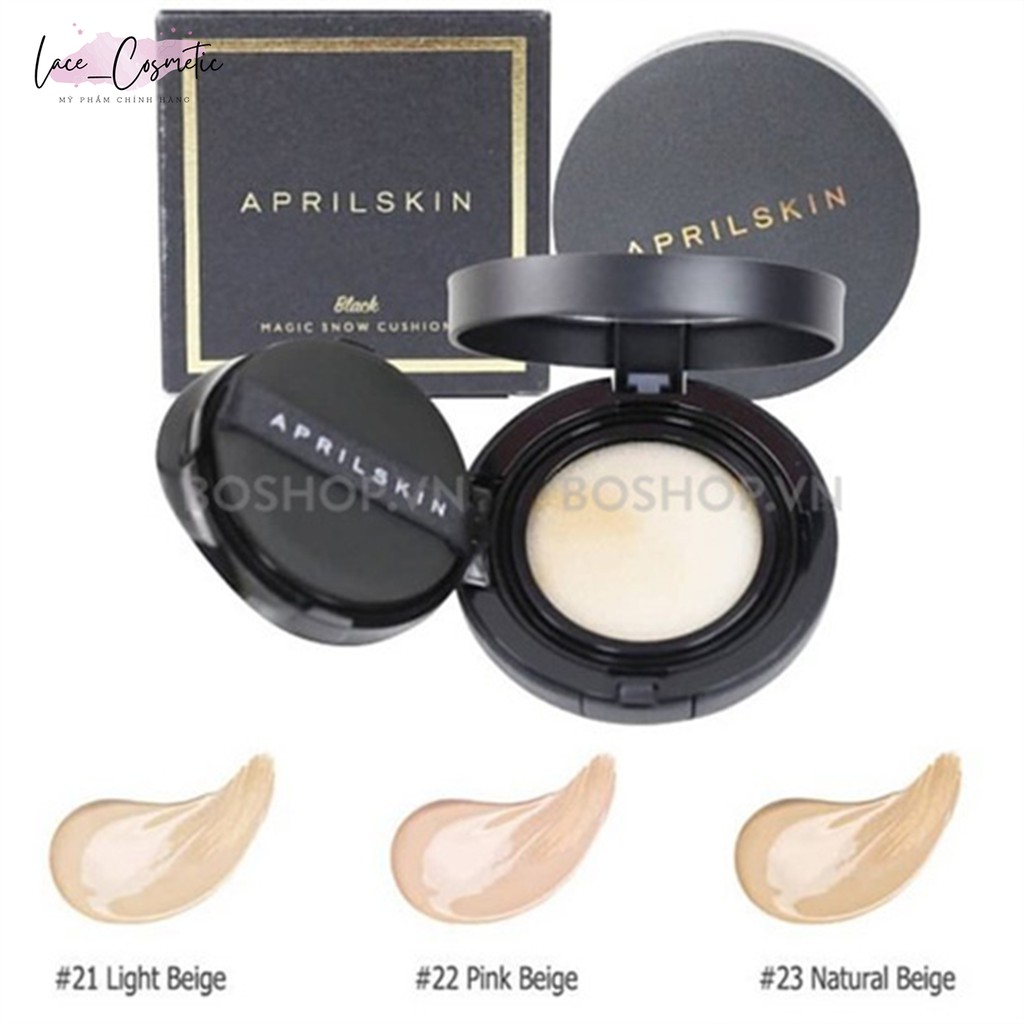 Phấn nước April Skin Magic Snow Cushion ( Tone 21, Tone 22, Tone 23 ) - LACE COSMETIC | BigBuy360 - bigbuy360.vn