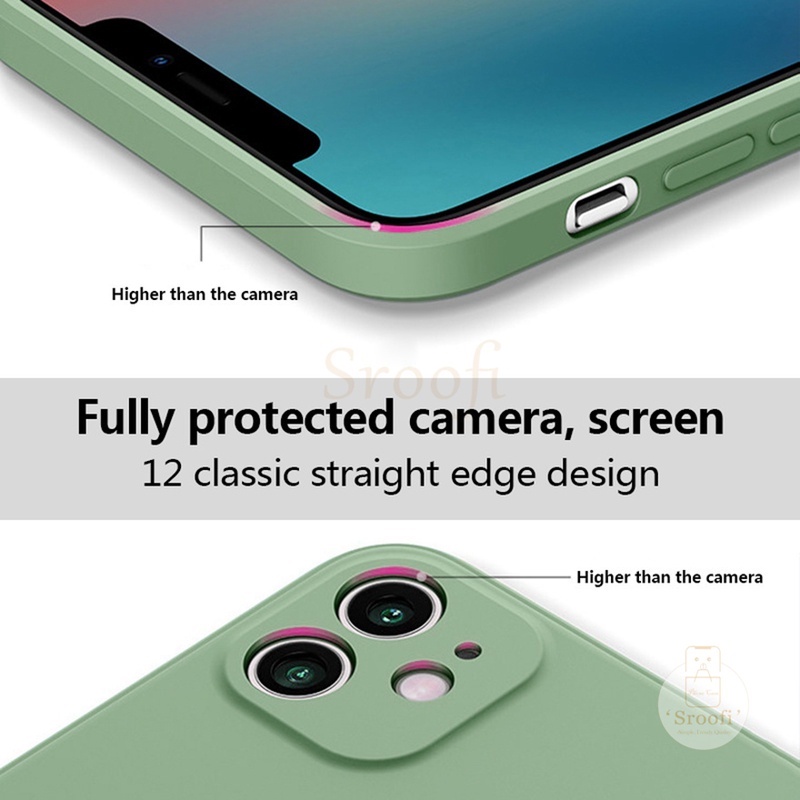 Straight Cube Case Xiaomi 11 Ultra 10 Pro 9 Lite 5G NE Mi Poco M3 Pro F3 X3 Pro NFC 10T Pro 9SE 8SE Camera Protection Shockproof TPU Soft Couple Phone Cover