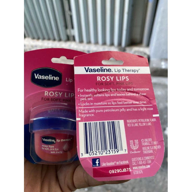 Son Dưỡng Môi Hồng Vaseline 7g Hàng Mỹ