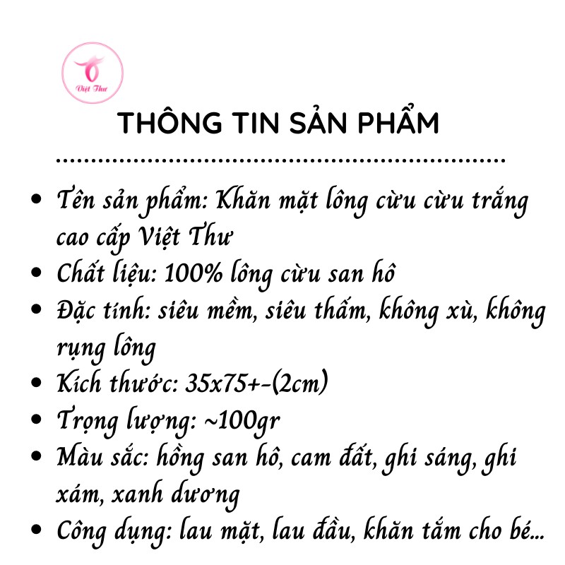 Khăn mặt lông cừu họa tiết hình con cừu siêu cute VIỆT THƯ, siêu mềm mịn, siêu thấm hút, siêu dày, 100gr, 35x75cm