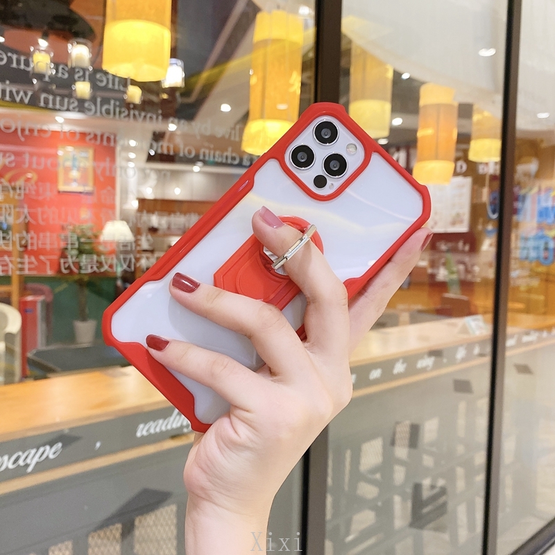 Ốp điện thoại PC cứng trong suốt chống sốc có giá đỡ cho Samsung Galaxy A32 A02 M02 A12 A42 M51 M31s M31 M21 M11 A11 A01 A71 A51 A70 | BigBuy360 - bigbuy360.vn