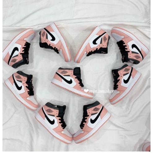 Giày Jodan Cao Cổ Màu Hồng Full Size Nữ | BigBuy360 - bigbuy360.vn