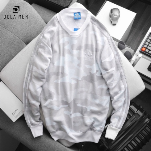 Áo Thun dài tay Sweater Nỉ Thu Đông Adidas 3 Sọc UNISEX - 5 MÀU