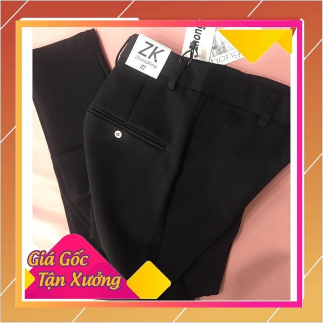 Quần tây vải quần tây nam ống côn vải dãn dành cho học sinh, sinh viên có big size từ 26 đến 37 | BigBuy360 - bigbuy360.vn