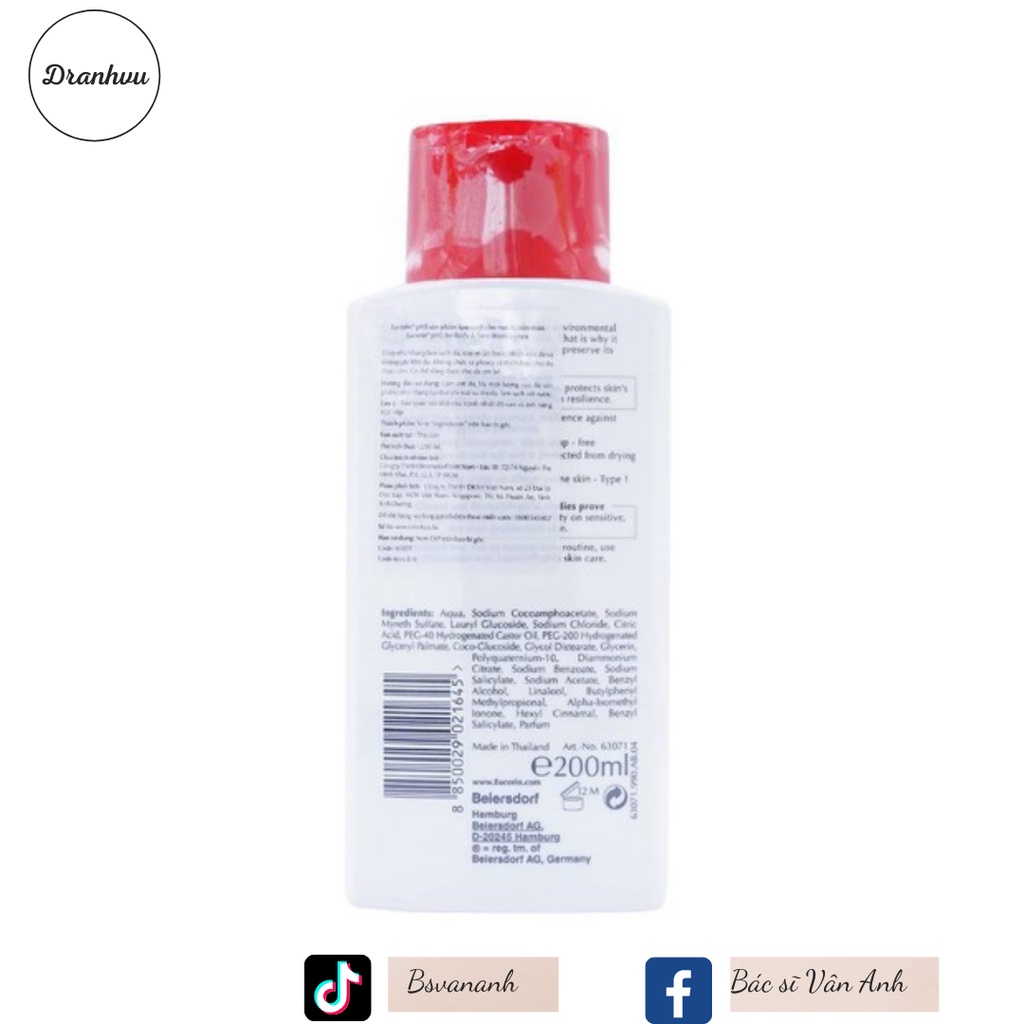 Sữa Tắm Dành Cho Da Nhạy Cảm Eucerin Ph5 Washlotion