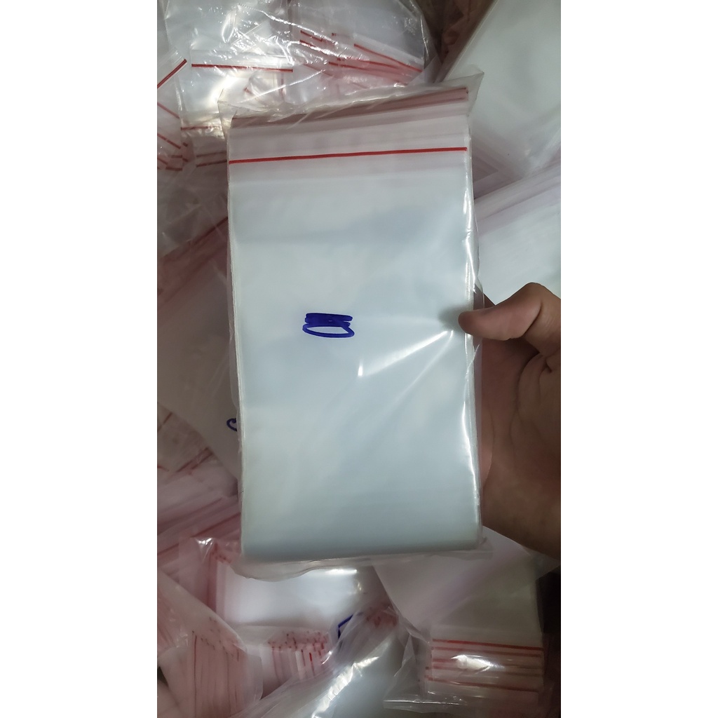 100gr túi zip chỉ đỏ loại dày đẹp