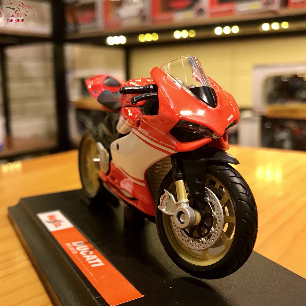 Mô hình xe mô tô Ducati 1199 Superleggera tỉ lệ 1/18 hãng Maisto