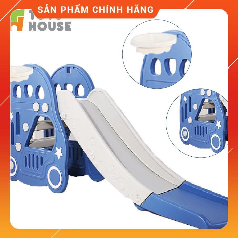 Chính hãng  Sân chơi trong nhà cho bé cầu trượt kiêm bóng rổ 2 trong 1 hình ô tô Toyshouse L-HT30 - 180cm [Freship 10k]