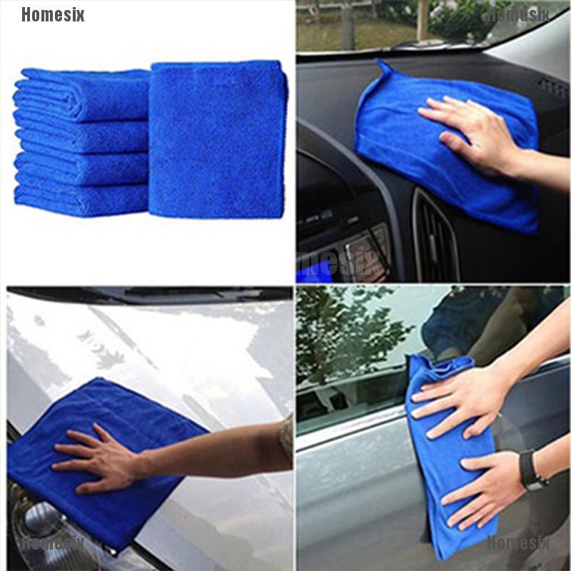 [zHMSI] 5/10Pcs/set Soft Auto Car Microfiber Wash Cloth Cleaning Towels TYU