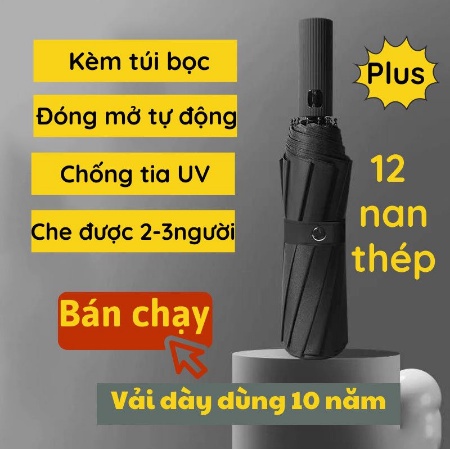 Ô Che Mưa Dù Che Nắng 12 Nan Chống Tia UV Cao Cấp Moda.H