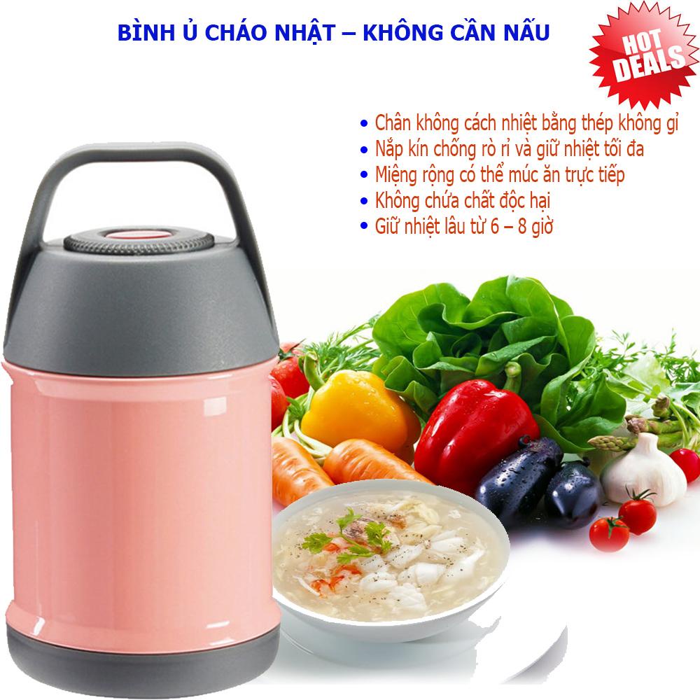 Bình Giữ Nhiệt Đựng Cháo Cho Bé, Bình Đựng Cháo Giữ Nhiệt Cho Bé. Bình Ủ Cháo -Giữ Nhiệt Thức Ăn. Ruột inox 304 Xịn