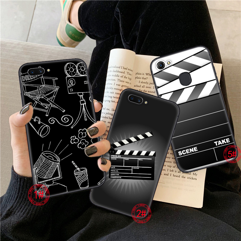 Ốp Điện Thoại Dẻo Họa Tiết Clapper Board Độc Đáo Cho Oppo A15 A15S A54 A94 A95 F19 Plus Reno 5f Lite 186c