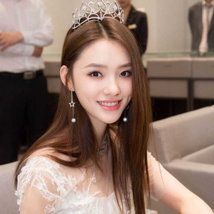 Bông tai dài sợi mảnh hình trăng sao phong cách Hàn Quốc