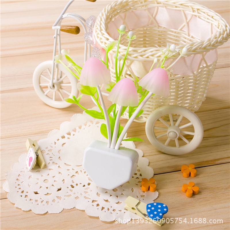 Đèn Ngủ Cắm Điện Ánh Sáng, Hình Hoa (D2)