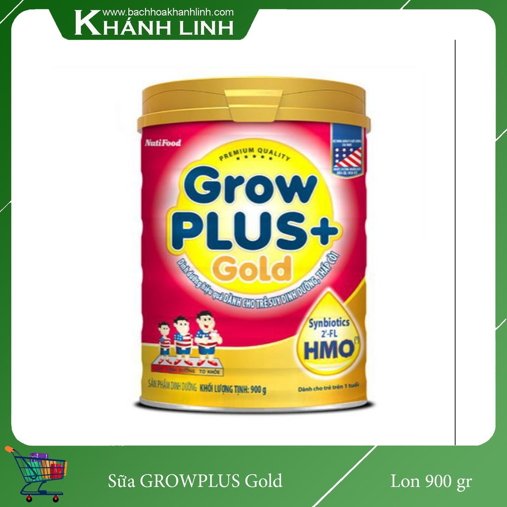 Sữa Bột NUTI GROW PLUS GOLD LON 900Gram