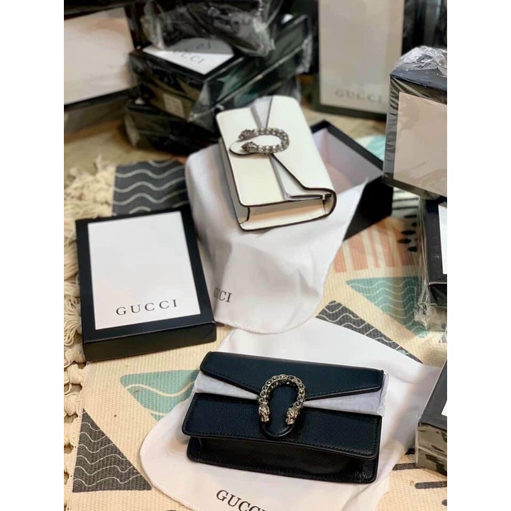 Túi xách nữ G đầu rồng size 18 full box hàng đẹp đựng vừa điện thoại dây xích