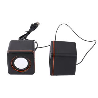 Loa máy tính mini hình vuông có dây USB