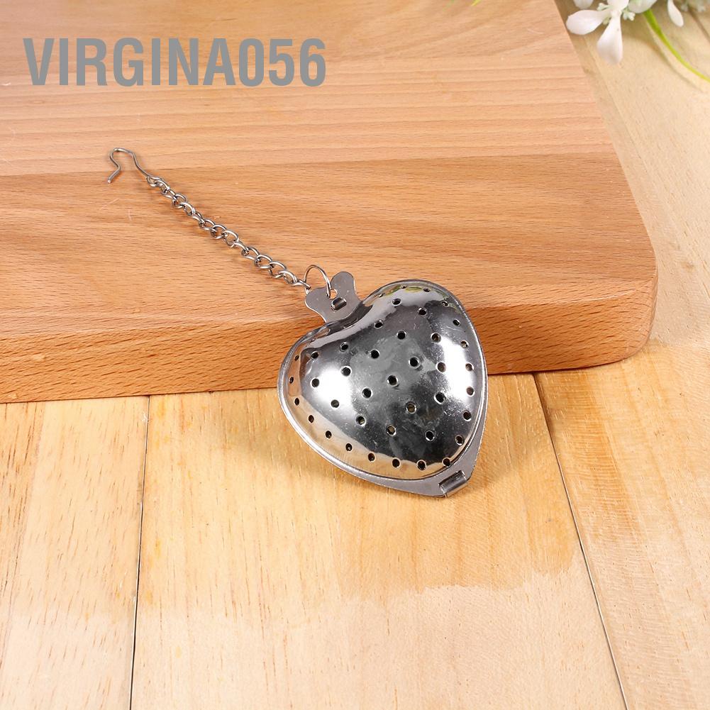 Hàng Hot Bộ lọc trà lỏng bằng thép không gỉ Bộ lọc lá Bộ lọc Khuếch tán Gia vị thảo mộc Chuỗi trái tim tình yêu Hàng giao ngayVirgina056