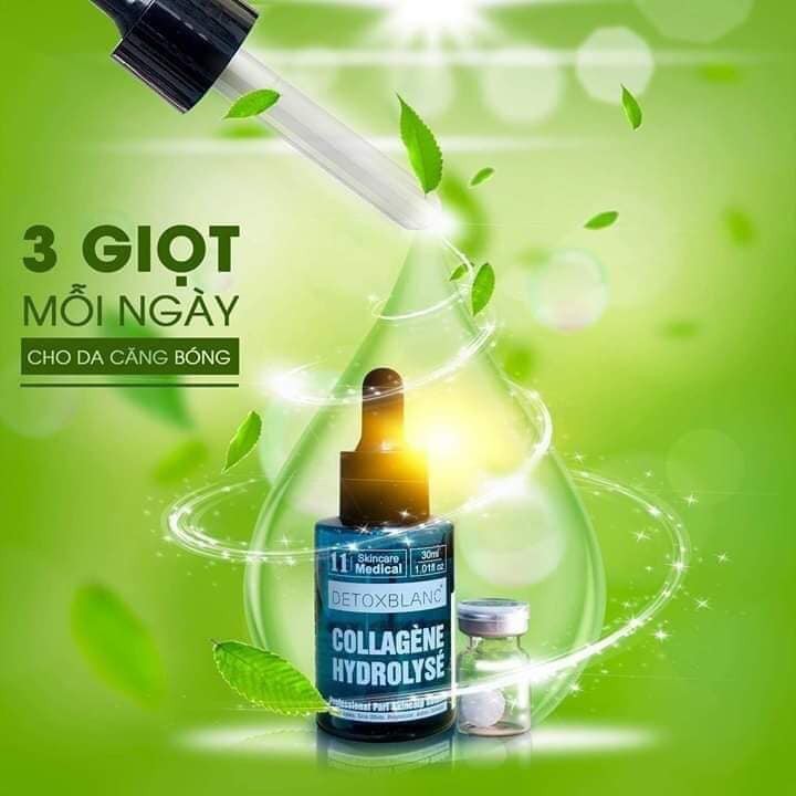 (Chính hãng 100%) Viên Collagen dưỡng trắng da Detox Blanc số 11