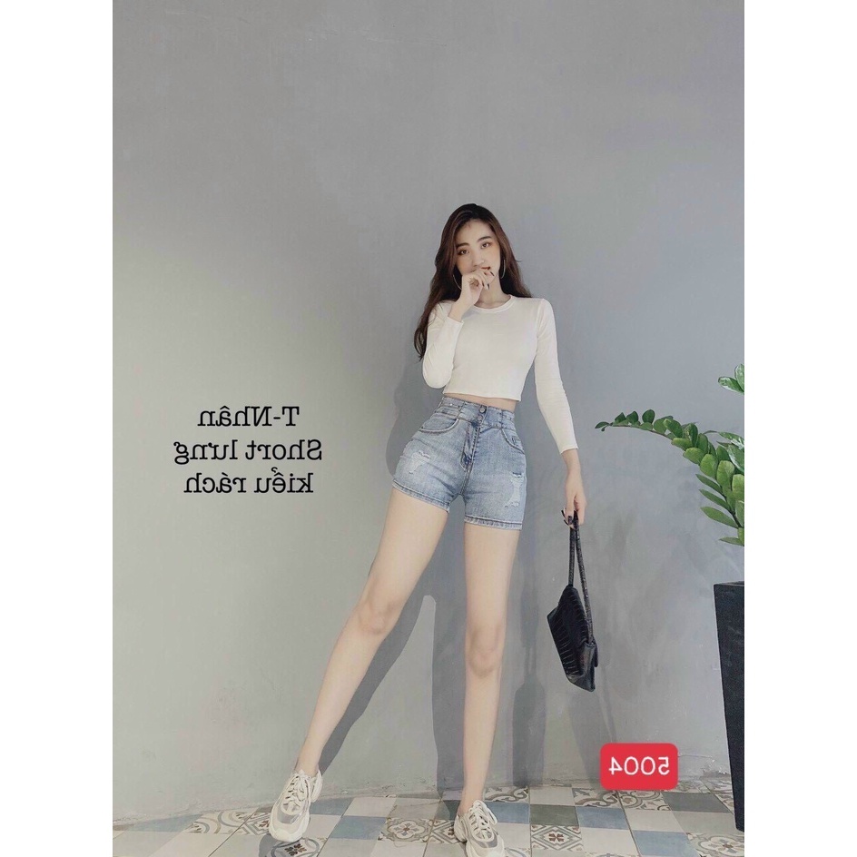Quần short jean nữ cao cấp, chất liệu denim dễ thương, tôn dáng TUẤN KIỆT Store 8888 Q5