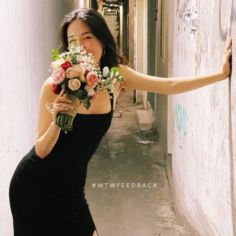 [Mã SKAMSALEP6 giảm 10% tối đa 100K đơn 150K] Váy Body halter xẻ tà 1 bên, váy ôm body, váy ôm, đầm mùa hè | BigBuy360 - bigbuy360.vn