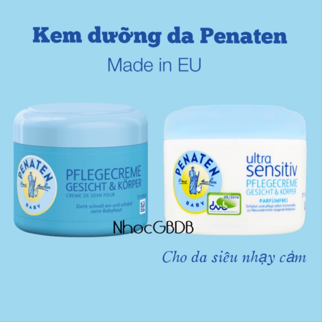 Kem dưỡng da Penaten dành cho mặt và body 100ml (bé 0m+) nội địa Đức