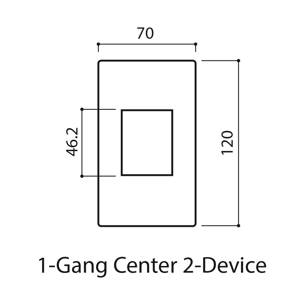 Mặt CB 2 tép, Mặt dùng riêng cho ổ đơn 3 chấu Panasonic WEV680290SW Dòng Wide Series