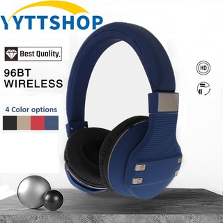 Best Quality 96BT Wireless Earphone with Volume Control Headwear Bluetooth Over-Ear Headphones