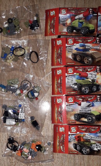 Sét 10 hộp lắp ráp Lego_Báo Động đỏ 1244 có 10 xe và máy bay các loại bằng nhựa ABS