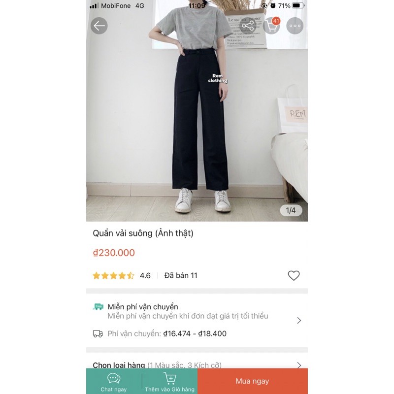 Quần vải xuông Remclothing pass