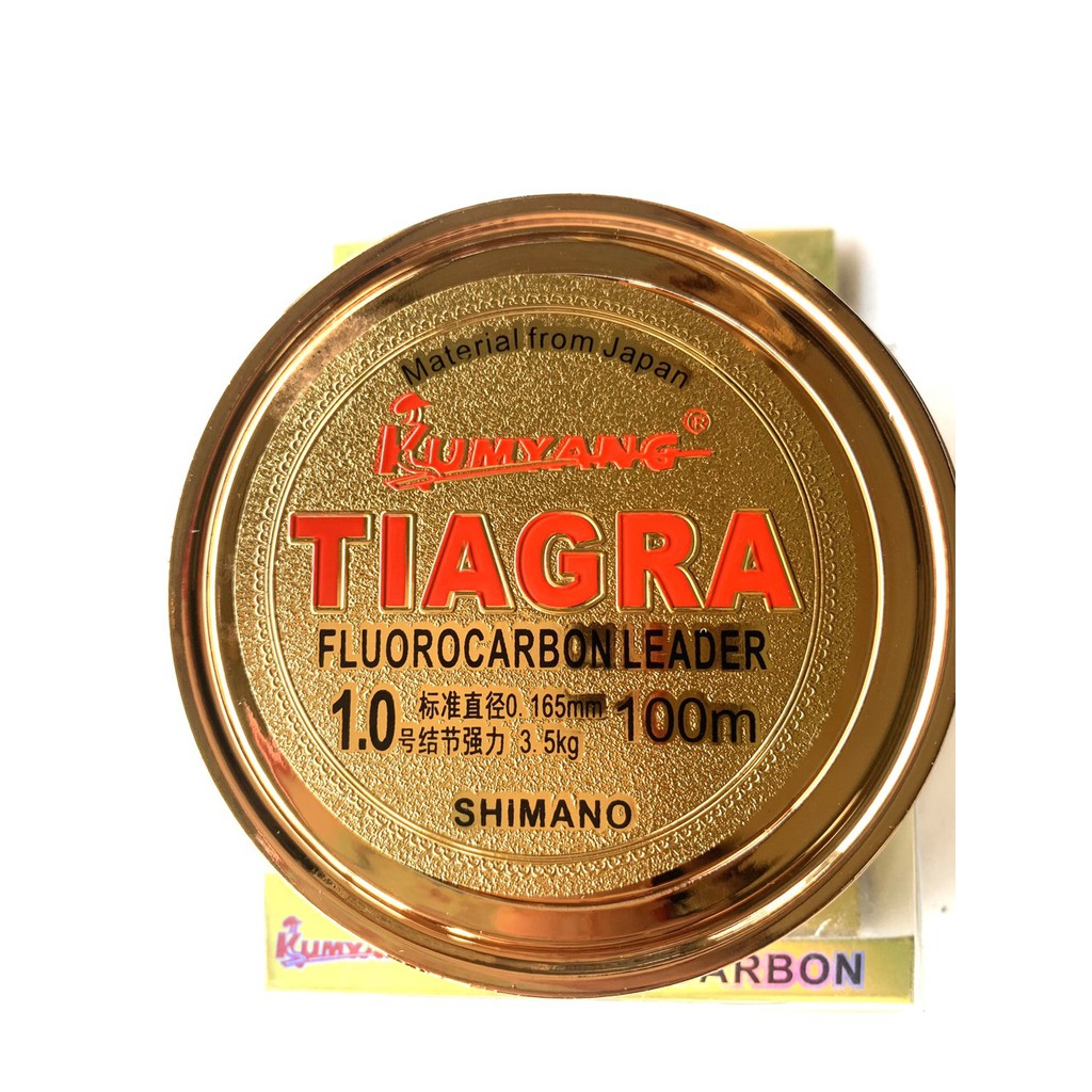 Cước Câu Cá TiAga FluoCabon , màu đỏ đồng , dài 100m , giai , bền , giá tiết kiệm ( đồ câu coye )