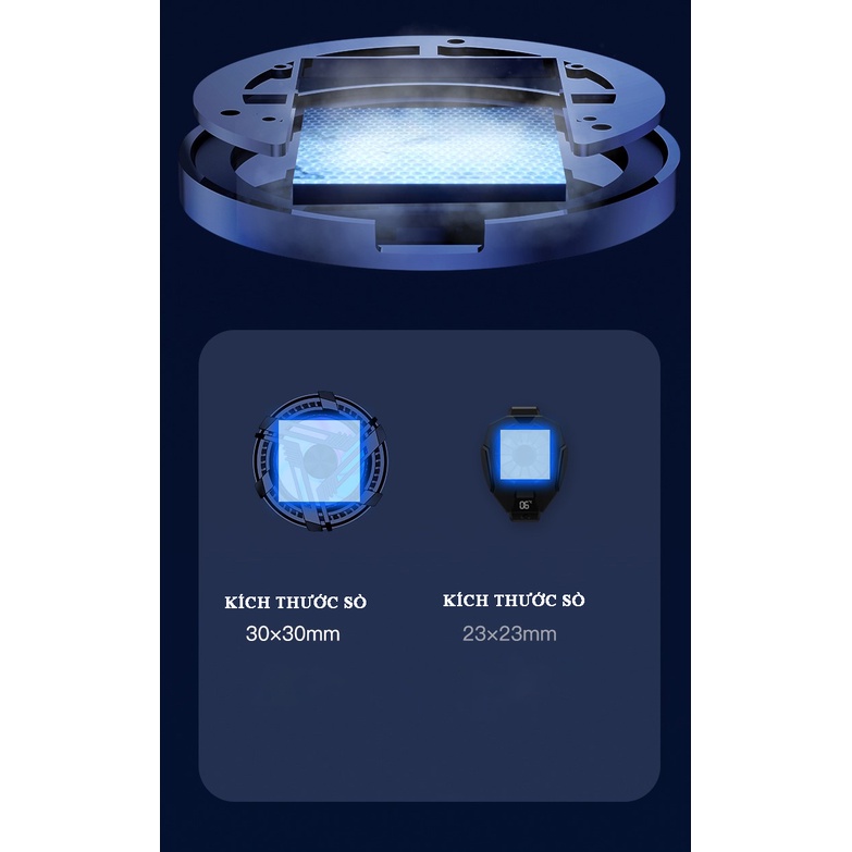 Quạt tản nhiệt điện thoại sò lạnh X6/X12/X13/X18/X36 nam châm - Quạt tản nhiệt sò lạnh cho máy tính bảng X12/X13