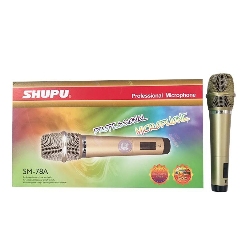 Micro karaoke có dây shupu SM 78A LỌC TIẾNG ỒN TỐT NHẤT