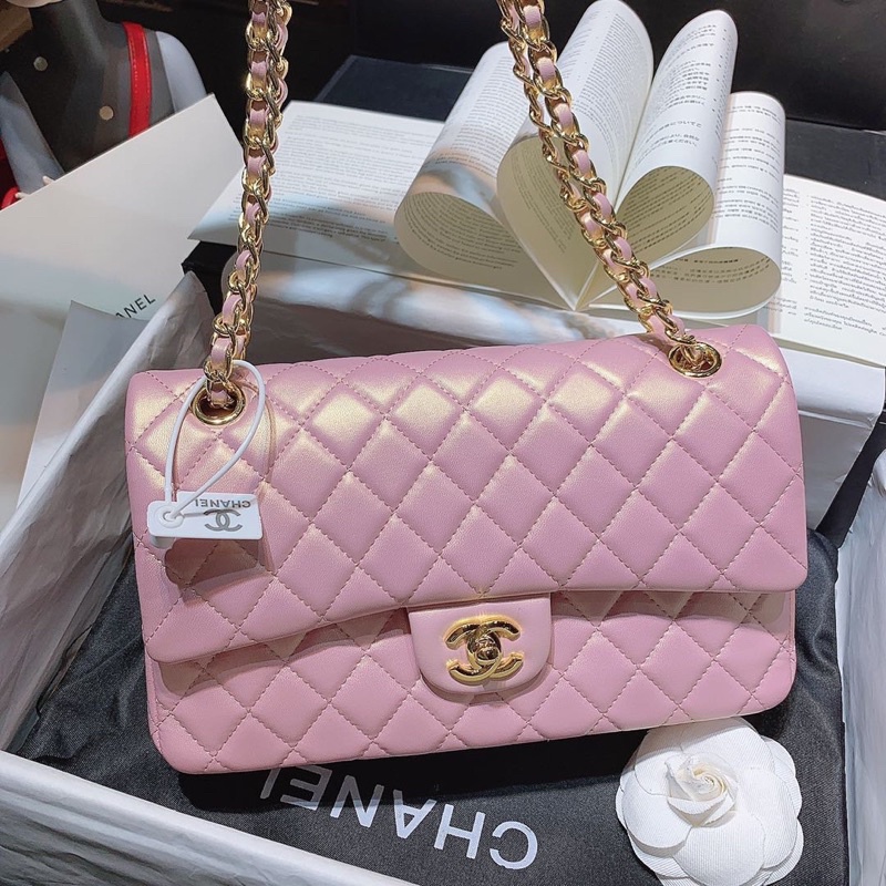 Túi xách da nữ Classic Chất da thật mịn Size 25.5 Fullbox nam châm