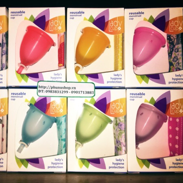 Cốc nguyệt san Lady cup của Séc (Kèm túi vải, tặng cốc tiệt trùng )