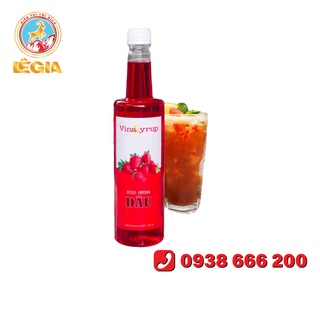 SIRO VINA DÂU 750ML ( VINA STRAWBERRY SYRUP )